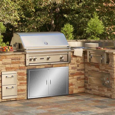 stainless steel outdoor grill cabinets